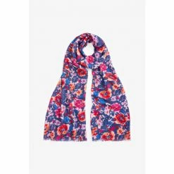 Jigsaw Purple Celestial Wool Silk Scarf