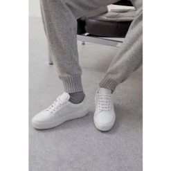 Jigsaw Riva Leather Platform Trainers