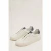 Jigsaw White Miah Lace Up Leather Trainer