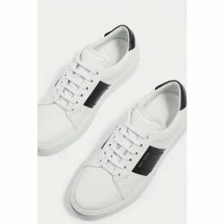 Jigsaw Riva Stripe Leather White Trainers 3 Jigsaw Riva Stripe Leather White Trainers -Jigsaw store unnamed file 2138