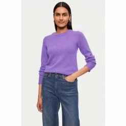Jigsaw Purple Cloud Cashmere Sparkle Jumper -Jigsaw store unnamed file 214