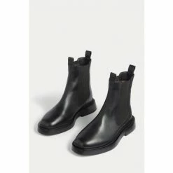 Jigsaw Masham Leather Black Ankle Boots -Jigsaw store unnamed file 2157