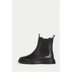 Jigsaw Masham Leather Black Ankle Boots -Jigsaw store unnamed file 2161