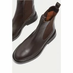 Jigsaw Masham Leather Brown Ankle Boots -Jigsaw store unnamed file 2170