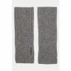 Jigsaw Grey Wool Cashmere Mittens