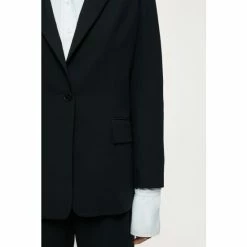 Jigsaw Black Fluid Twill Gibson Blazer: Jacket 5 Jigsaw Black Fluid Twill Gibson Blazer: Jacket -Jigsaw store unnamed file 2201