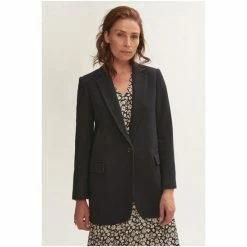 Jigsaw Black Relaxed Herringbone Blazer -Jigsaw store unnamed file 2208