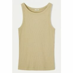 Jigsaw Green Organic Cotton Ribbed Tank 4 Jigsaw Green Organic Cotton Ribbed Tank -Jigsaw store unnamed file 2247