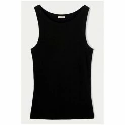 Jigsaw Black Organic Cotton Ribbed Tank -Jigsaw store unnamed file 2254