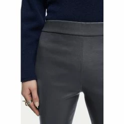 Jigsaw Blue Stretch Leather Leggings -Jigsaw store unnamed file 2257