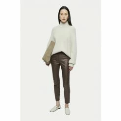 Jigsaw Green Stretch Leather Leggings 2 Jigsaw Green Stretch Leather Leggings -Jigsaw store unnamed file 2262