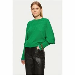 Jigsaw Green Merino Lantern Sleeve Jumper 4 Jigsaw Green Merino Lantern Sleeve Jumper -Jigsaw store unnamed file 227