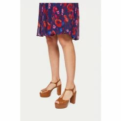 Jigsaw T Bar Platform Leather Sandals Red -Jigsaw store unnamed file 2270