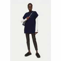 Jigsaw Blue Merino Cashmere Longline Tunic 2 Jigsaw Blue Merino Cashmere Longline Tunic -Jigsaw store unnamed file 2275