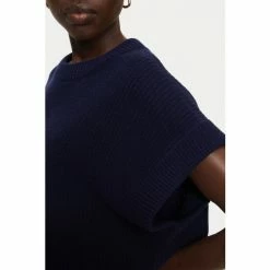 Jigsaw Blue Merino Cashmere Longline Tunic 3 Jigsaw Blue Merino Cashmere Longline Tunic -Jigsaw store unnamed file 2276