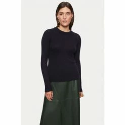 Jigsaw Black Cloud Cashmere Crew Jumper