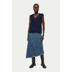 Jigsaw Blue Merino Cashmere Collared Tunic -Jigsaw store unnamed file 2281