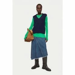 Jigsaw Blue Merino Cashmere Collared Tunic -Jigsaw store unnamed file 2282