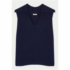 Jigsaw Blue Merino Cashmere Collared Tunic -Jigsaw store unnamed file 2285