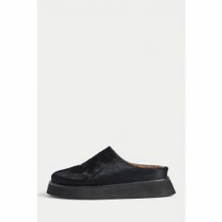 Jigsaw Northam Calf Hair Black Mules