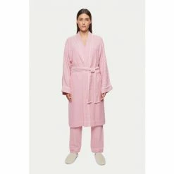 Jigsaw Pink Herringbone Robe -Jigsaw store unnamed file 2298