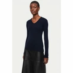 Jigsaw Blue Cloud Cashmere Crew Jumper