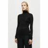 Jigsaw Silk Cotton Polo Jumper Black