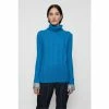 Jigsaw Blue Merino Cashmere Polo Jumper
