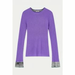Jigsaw Purple Merino Cashmere Crew Jumper -Jigsaw store unnamed file 292