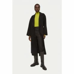 Jigsaw Yellow Merino Rib Polo Neck Jumper -Jigsaw store unnamed file 297