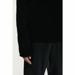 Jigsaw Black Cashmere Boyfriend Jumper -Jigsaw store unnamed file 332