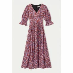 Jigsaw Purple Vintage Ditsy Midi Tea Dress -Jigsaw store unnamed file 346