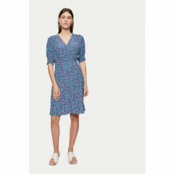 Jigsaw Blue Vintage Ditsy Tea Dress