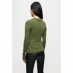 Jigsaw Green Cashmere Sparkle Crew Jumper -Jigsaw store unnamed file 37