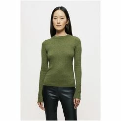 Jigsaw Green Cashmere Sparkle Crew Jumper -Jigsaw store unnamed file 38