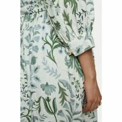 Jigsaw Green Botanist Floral Linen Dress -Jigsaw store unnamed file 390