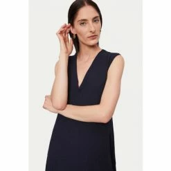 Jigsaw Blue Crinkle Dress 4 Jigsaw Blue Crinkle Dress -Jigsaw store unnamed file 396