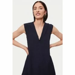 Jigsaw Blue Crinkle Dress 5 Jigsaw Blue Crinkle Dress -Jigsaw store unnamed file 397