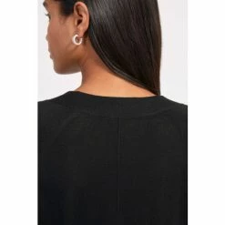 Jigsaw Merino V-Neck Black Slouchy Jumper -Jigsaw store unnamed file 4