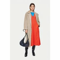 Jigsaw Red Crinkle Dress -Jigsaw store unnamed file 414