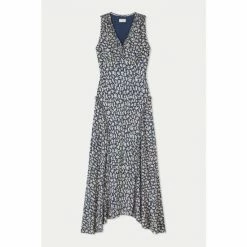 Jigsaw Blue Cottage Ditsy Pleated Dress -Jigsaw store unnamed file 427