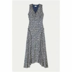 Jigsaw Blue Cottage Ditsy Pleated Dress -Jigsaw store unnamed file 428