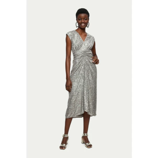 unnamed-file-439.jpg Jigsaw Silver Sequin Ruched Midi Dress -Jigsaw store unnamed file 439