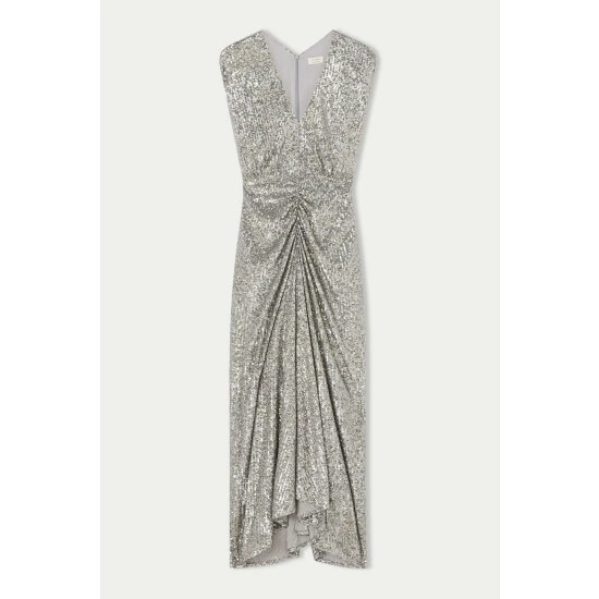 unnamed-file-443.jpg Jigsaw Silver Sequin Ruched Midi Dress -Jigsaw store unnamed file 443
