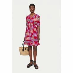 Jigsaw Red Eternal Bloom Crinkle Dress 3 Jigsaw Red Eternal Bloom Crinkle Dress -Jigsaw store unnamed file 454