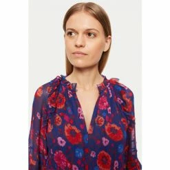 Jigsaw Blue Celestial Floral Crinkle Dress -Jigsaw store unnamed file 491