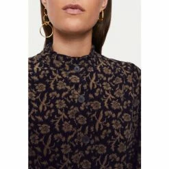 Jigsaw Blue Myrtle Floral Cord Midi Dress -Jigsaw store unnamed file 508