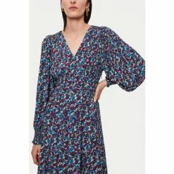 Jigsaw Vintage Ditsy Long Sleeve Dress -Jigsaw store unnamed file 514