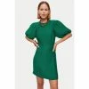 Jigsaw Green Crinkle Crepe Short Dress