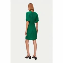 Jigsaw Green Crinkle Crepe Short Dress -Jigsaw store unnamed file 531